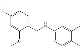 N-[(2,4-dimethoxyphenyl)methyl]-3,4-dimethylaniline Struktur