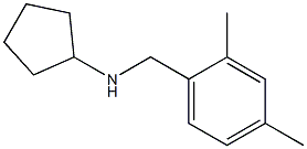 N-[(2,4-dimethylphenyl)methyl]cyclopentanamine Struktur