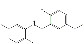 N-[(2,5-dimethoxyphenyl)methyl]-2,5-dimethylaniline Struktur