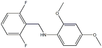 N-[(2,6-difluorophenyl)methyl]-2,4-dimethoxyaniline Struktur