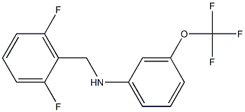 N-[(2,6-difluorophenyl)methyl]-3-(trifluoromethoxy)aniline Struktur