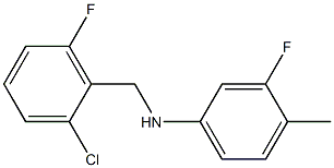 N-[(2-chloro-6-fluorophenyl)methyl]-3-fluoro-4-methylaniline Struktur