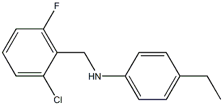 N-[(2-chloro-6-fluorophenyl)methyl]-4-ethylaniline Struktur