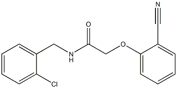 N-[(2-chlorophenyl)methyl]-2-(2-cyanophenoxy)acetamide Struktur