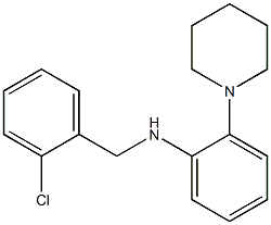 N-[(2-chlorophenyl)methyl]-2-(piperidin-1-yl)aniline Struktur