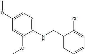 N-[(2-chlorophenyl)methyl]-2,4-dimethoxyaniline Struktur