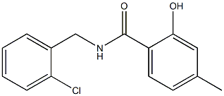 N-[(2-chlorophenyl)methyl]-2-hydroxy-4-methylbenzamide Struktur