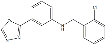 N-[(2-chlorophenyl)methyl]-3-(1,3,4-oxadiazol-2-yl)aniline Struktur