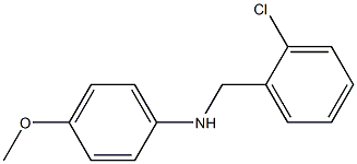 N-[(2-chlorophenyl)methyl]-4-methoxyaniline Struktur