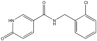 N-[(2-chlorophenyl)methyl]-6-oxo-1,6-dihydropyridine-3-carboxamide Struktur