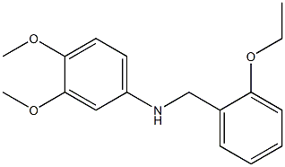 N-[(2-ethoxyphenyl)methyl]-3,4-dimethoxyaniline Struktur