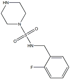 N-[(2-fluorophenyl)methyl]piperazine-1-sulfonamide Struktur