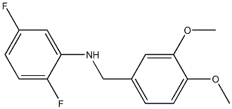 N-[(3,4-dimethoxyphenyl)methyl]-2,5-difluoroaniline Struktur