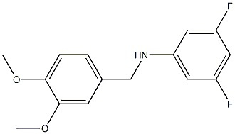 N-[(3,4-dimethoxyphenyl)methyl]-3,5-difluoroaniline Struktur