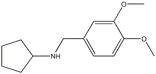 N-[(3,4-dimethoxyphenyl)methyl]cyclopentanamine Struktur