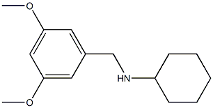 N-[(3,5-dimethoxyphenyl)methyl]cyclohexanamine Struktur