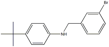 N-[(3-bromophenyl)methyl]-4-tert-butylaniline Struktur