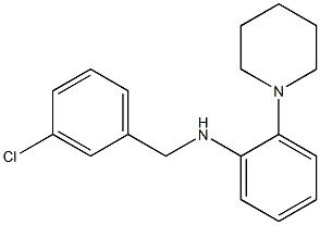 N-[(3-chlorophenyl)methyl]-2-(piperidin-1-yl)aniline Struktur