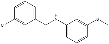 N-[(3-chlorophenyl)methyl]-3-(methylsulfanyl)aniline Struktur