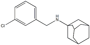 N-[(3-chlorophenyl)methyl]adamantan-1-amine Struktur