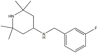 N-[(3-fluorophenyl)methyl]-2,2,6,6-tetramethylpiperidin-4-amine Struktur