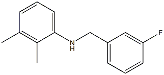 N-[(3-fluorophenyl)methyl]-2,3-dimethylaniline Struktur