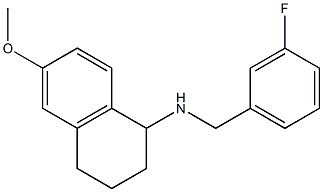 N-[(3-fluorophenyl)methyl]-6-methoxy-1,2,3,4-tetrahydronaphthalen-1-amine Struktur