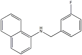 N-[(3-fluorophenyl)methyl]naphthalen-1-amine Struktur