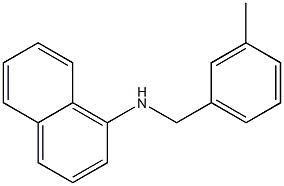 N-[(3-methylphenyl)methyl]naphthalen-1-amine Struktur