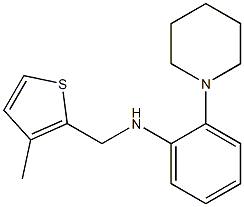 N-[(3-methylthiophen-2-yl)methyl]-2-(piperidin-1-yl)aniline Struktur