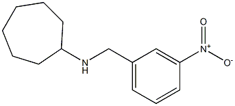 N-[(3-nitrophenyl)methyl]cycloheptanamine Struktur