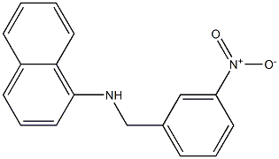 N-[(3-nitrophenyl)methyl]naphthalen-1-amine Struktur