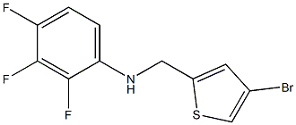 N-[(4-bromothiophen-2-yl)methyl]-2,3,4-trifluoroaniline Struktur