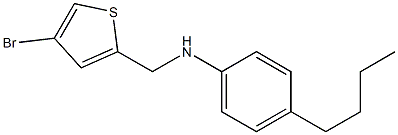 N-[(4-bromothiophen-2-yl)methyl]-4-butylaniline Struktur