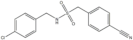 N-[(4-chlorophenyl)methyl](4-cyanophenyl)methanesulfonamide Struktur