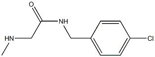 N-[(4-chlorophenyl)methyl]-2-(methylamino)acetamide Struktur