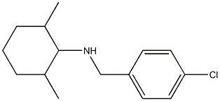 N-[(4-chlorophenyl)methyl]-2,6-dimethylcyclohexan-1-amine Struktur