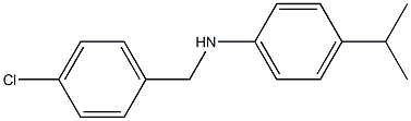 N-[(4-chlorophenyl)methyl]-4-(propan-2-yl)aniline Struktur