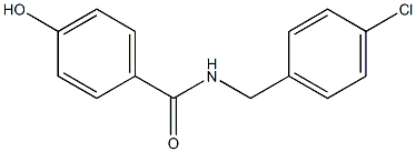 N-[(4-chlorophenyl)methyl]-4-hydroxybenzamide Struktur