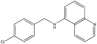 N-[(4-chlorophenyl)methyl]quinolin-5-amine Struktur