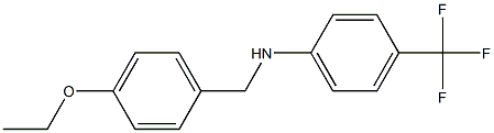 N-[(4-ethoxyphenyl)methyl]-4-(trifluoromethyl)aniline Struktur