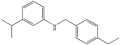 N-[(4-ethylphenyl)methyl]-3-(propan-2-yl)aniline Struktur