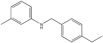 N-[(4-ethylphenyl)methyl]-3-methylaniline Struktur