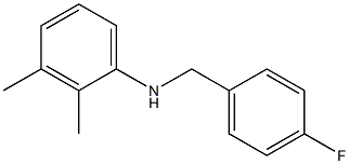 N-[(4-fluorophenyl)methyl]-2,3-dimethylaniline Struktur