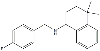 N-[(4-fluorophenyl)methyl]-4,4-dimethyl-1,2,3,4-tetrahydronaphthalen-1-amine Struktur