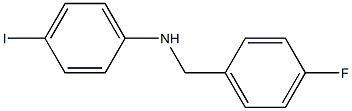 N-[(4-fluorophenyl)methyl]-4-iodoaniline Struktur