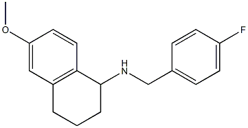 N-[(4-fluorophenyl)methyl]-6-methoxy-1,2,3,4-tetrahydronaphthalen-1-amine Struktur