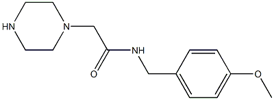 N-[(4-methoxyphenyl)methyl]-2-(piperazin-1-yl)acetamide Struktur