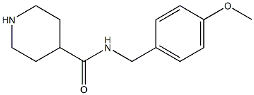 N-[(4-methoxyphenyl)methyl]piperidine-4-carboxamide Struktur