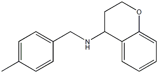 N-[(4-methylphenyl)methyl]-3,4-dihydro-2H-1-benzopyran-4-amine Struktur